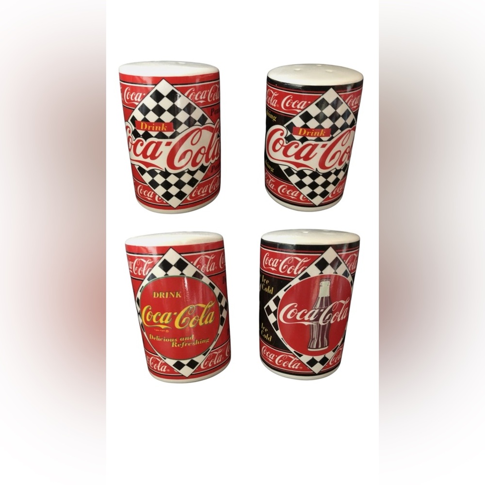 Coca Cola salt and pepper shakers New in Box NIB 1995